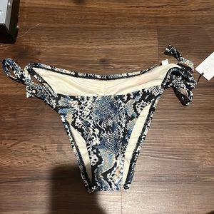 Snakeskin Shade & Shore cheeky bikini bottom